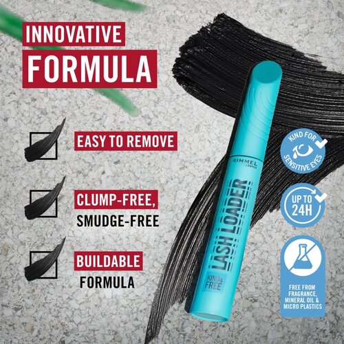 Rimmel London Kind &amp;amp; Free Lash Loader voluminozna maskara odtenek Azure Blue 9.5 ml Slike