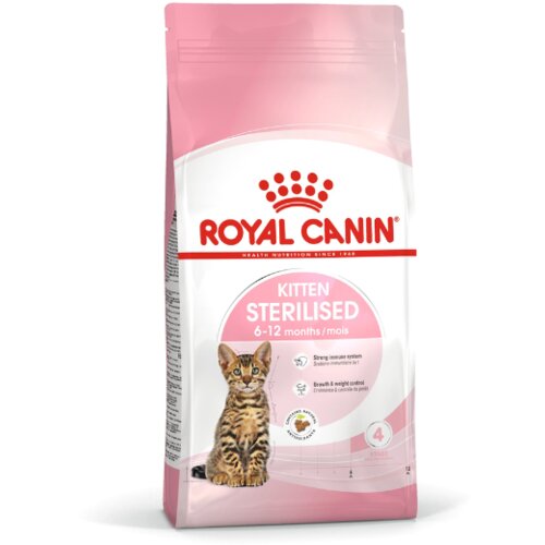 Royal Canin KITTEN STERILISED– za harmoničan rast sterilisanih mačića u periodu od 6 do 12 meseci života 2kg Slike