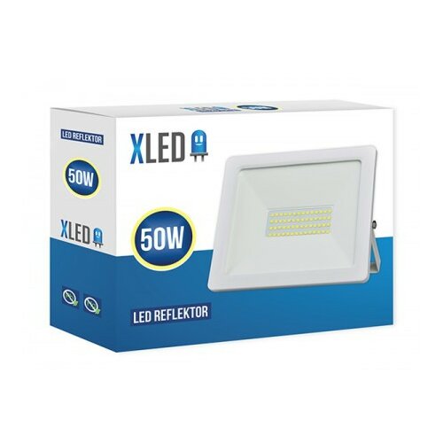 Xled led reflektor 50W, 6500K, 4000Lm ,IP65, AC220-240V beli ( 50w white ) 50w white Cene