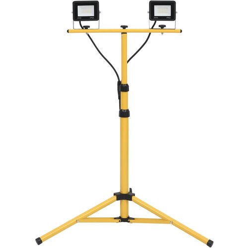 vidaXL LED reflektor s stojalom 2x20 W hladno bel Cene