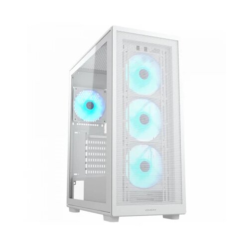 COUGAR GAMING COUGAR MX220 RGB PC Case, Mid Tower, White Cene