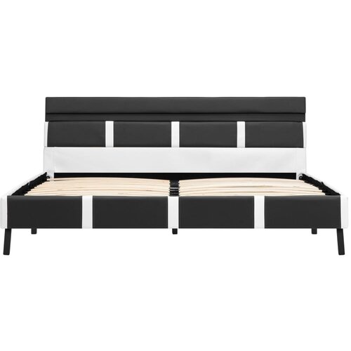  Okvir za krevet od umjetne kože s LED svjetlom sivi 160x200 cm Slike