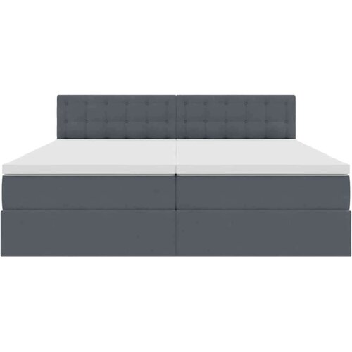  Krevet s od storage s madracem Tamno siva 90 x 200 cm - Tamno siva 180 x 200 cm Gumbi Slike
