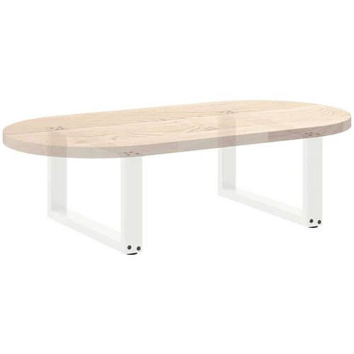  Noge za stolić U-oblika 2 kom bijele 60x(30-31) cm čelik Slike