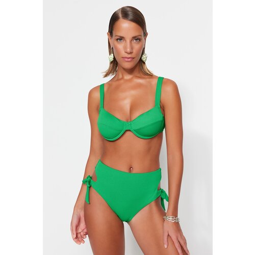 Trendyol bikini top - green - plain Slike