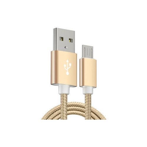 X Wave USB kabl /USB 2.0 (tip A -muški) -Micro USB (tip A -muški)/dužina 1,2m/2A/Aluminium /zlatni upleteni ( USB Micro 1.2m 2A Al /gold mes USB Micro 1.2m 2A Al /gold mesh Slike