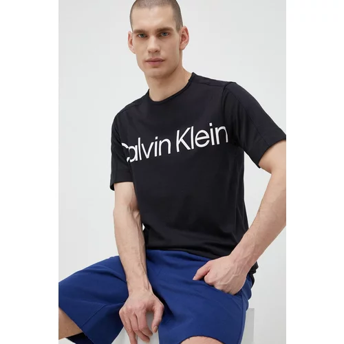 Calvin Klein Majica kratkih rukava za trening Effect boja: crna, s tiskom
