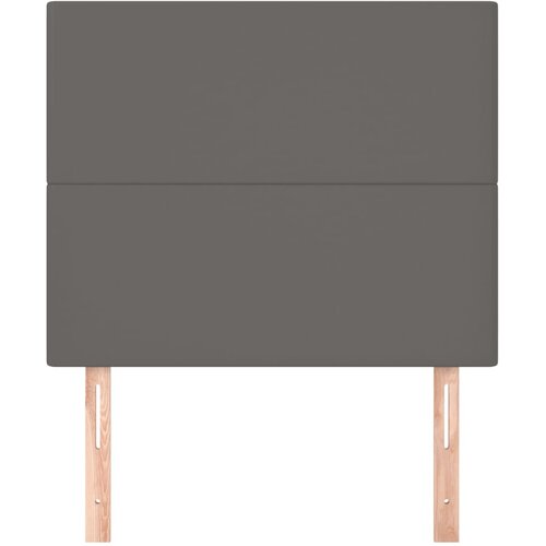  Uzglavlje sivo 90x5x118/128 cm umjetna koža Slike