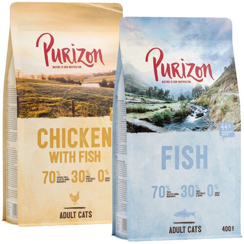  Zdaj po poskusni ceni: Purizon Adult suha hrana 2 x 400g - 2 x 400 g Cijene