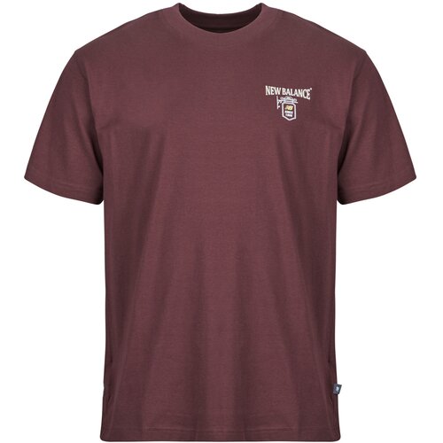 New Balance Majice s kratkimi rokavi GRAB A BITE LONDON T-SHIRT Bordo Cene