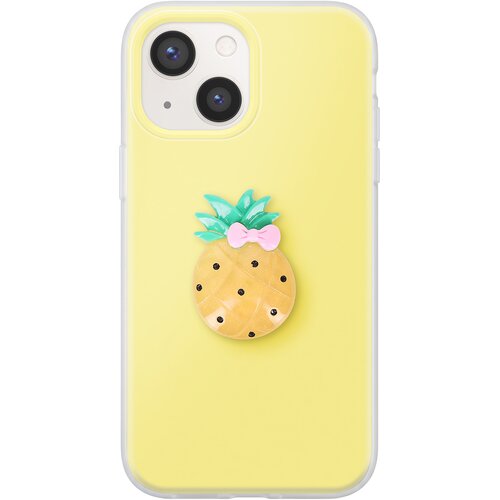 AVIZAR Ovitek za iPhone 13 s 3D motivom ananasa in dvignjenim robom, Rumena, (5000275130) Cene