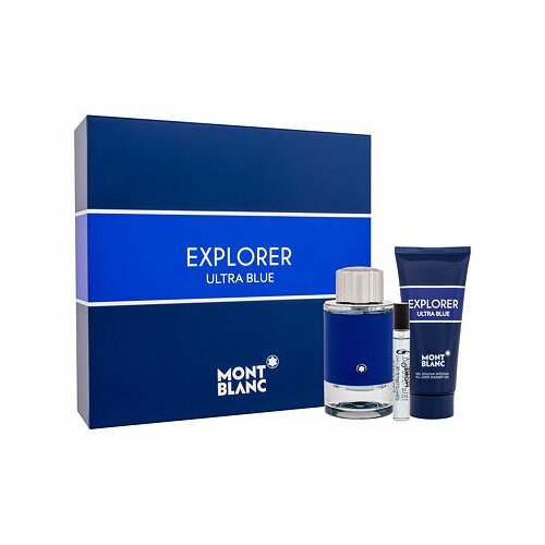 Montblanc explorer ultra blue darovni set parfemska voda 100 ml + parfemska voda 7,5 ml + gel za tuširanje 100 ml za muškarce Cene