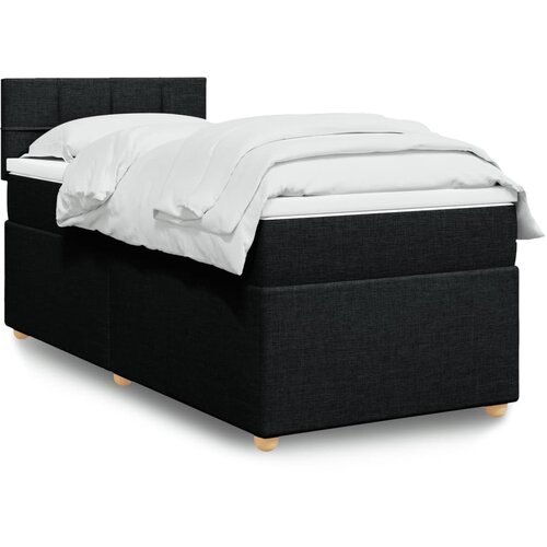 The Living Store Box spring postelja z vzmetnico črna blago - Box Spring Postelja, (21512083) Slike
