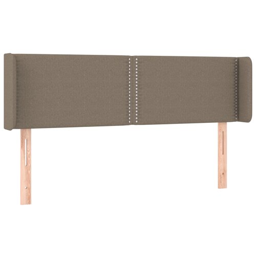 Maison Chic posteljno vzglavje - vzglavna omarica - nočna omarica z ušesi taupe 147x16x78/88 cm blago, (21710773) Cene