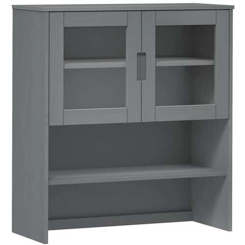  Gornji element za komodu MOLDE sivi 90x35x100 cm od borovine Slike