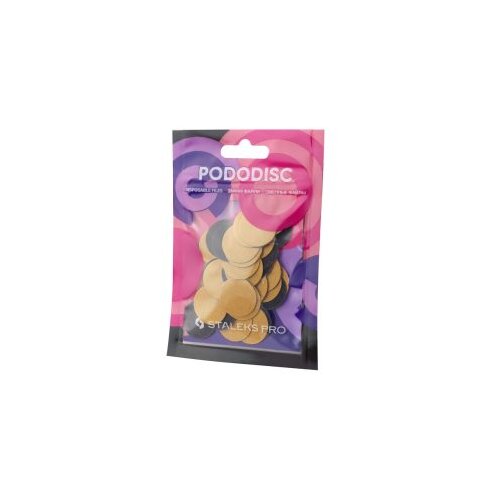 Brusni papir za pedikuru Staleks Podo Disk 20 mm Black 240 grit &amp;ndash; 50 kom Slike