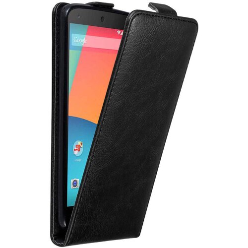 Cadorabo Ohi&scaron;je, združljivo z LG Google NEXUS 5 v nočna črna - Za&scaron;čitni ovitek v obliki flipa z magnetnim zapiranjem, (20562669) Cene