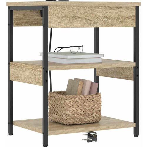  Noćni ormar Sonoma hrast 41 x 31 x 51 cm Konstruirano drvo Slike