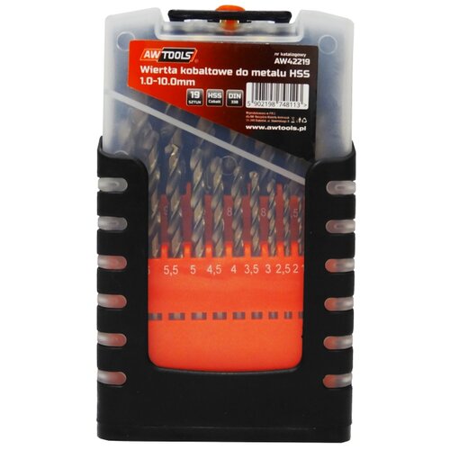 Awtools kovinski kovinski pogon 1,0-10,0 mm / kobalt / komplet 19 kosov, (21106608) Slike