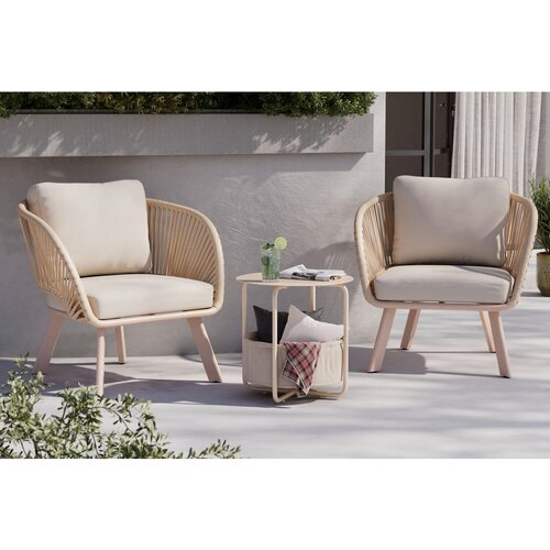 Ambia Garden LOUNGE NASLANJAČ tkanina aluminij Slike