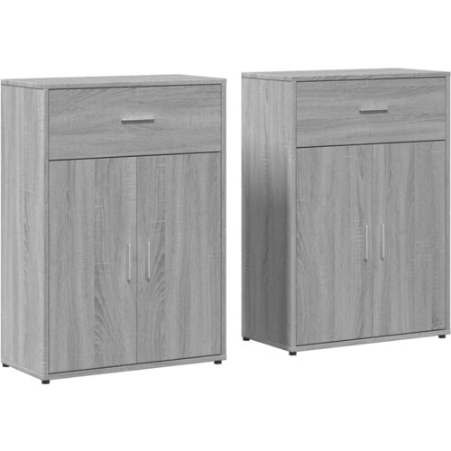 Maison Chic Komoda - Predalnik 2 kosa siva sonoma 60x30x84 cm inženirski les, (21719677) Cene