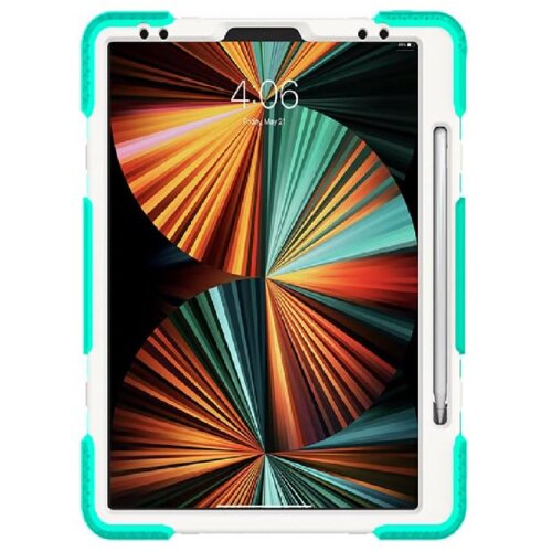 NIKCORP Ovitek za iPad Air 5 / Air 4 10.9 s stojalom 360, ročajem in mestom za pisalo, odporen na udarce, trislojna za&amp;scaron;čita, mentol, (5000139214) Slike