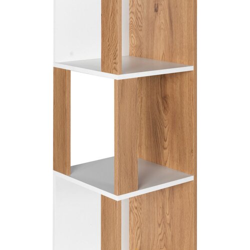 MID.YOU KOTNI REGAL 34/185/34 cm naravne barve, bela Slike