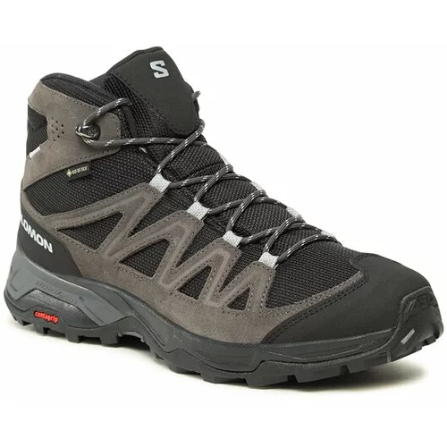 Salomon Trekking čevlji X Ward Leather Mid GORE-TEX L47181700 Siva