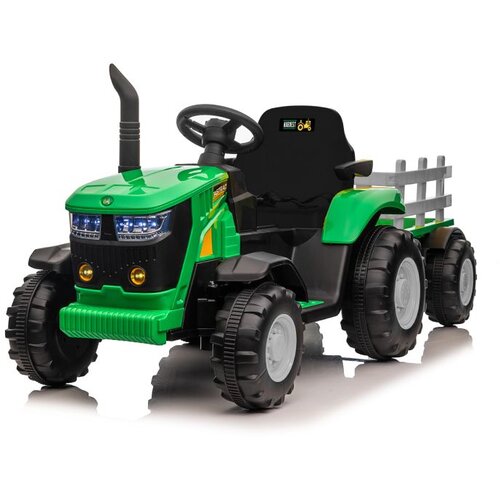 Traktor Sa Prikolicom Zeleni Na Akumulator Premium Oprema Cene