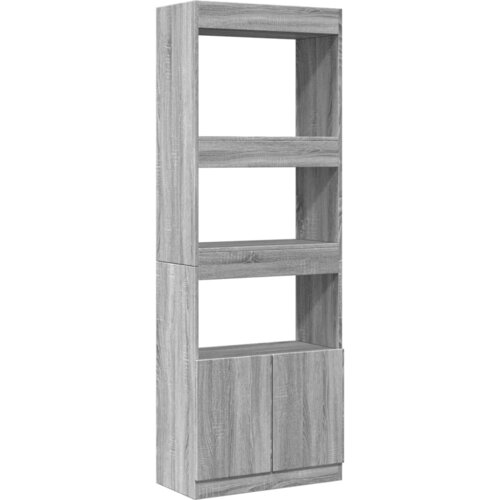 Maison Chic Visoka omara - Komoda - Predalnik siva sonoma 63x33x180 cm inženirski les, (21719315) Slike