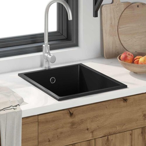 Kuhinjski umivaonik Crna 38 x 44 x 20 cm Granit Cijene