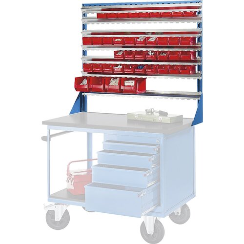 eurokraft pro Nadgradnja z vodili za montažne vozičke, s 7 vodili, DxŠ 1170 x 1042 mm Cene