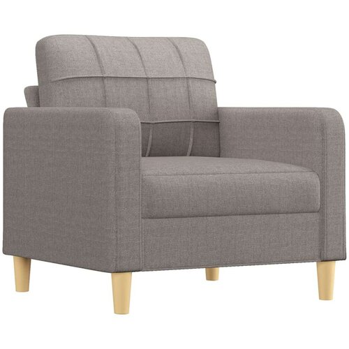  4-dijelni set sofa s jastucima smeđesivi od tkanine Slike