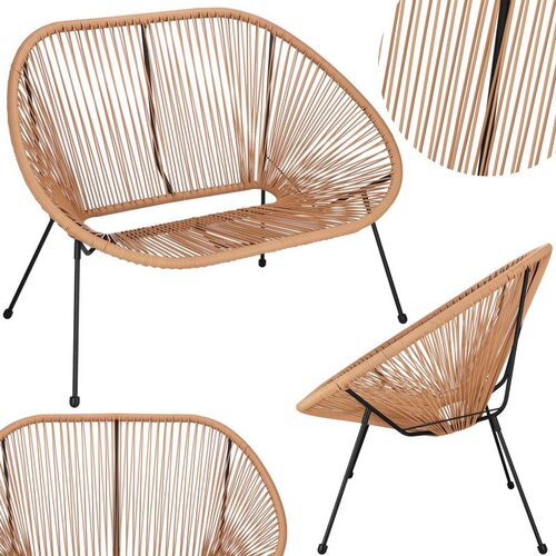  Vrtna sofa, smeđa 114 x 82 x 87 cm Slike