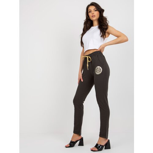 RELEVANCE Sweatpants-RV-DR-6742.57-dark khaki Slike