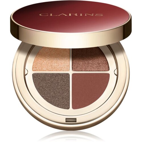 Clarins Ombre 4 Colour Eye Palette paleta sjenila za oči za dugotrajni efekt nijansa 10 Maple Gradation 4,2 g Slike
