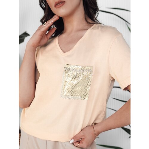 DStreet T-shirt damski TASTI brzoskwiniowy Cene