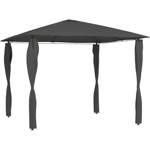  Sjenica s navlakama za stupove 3 x 3 x 2,6 m antracit 160 g/m&sup2; Cijene