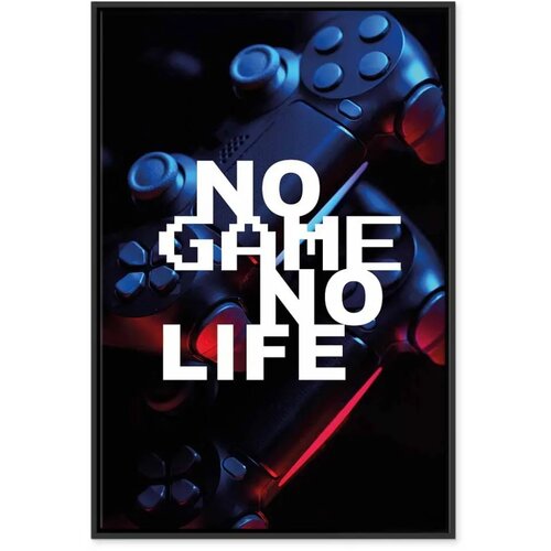  Slika - No Game No Life (1 Part) Vertical 60x90 U crnom drvenom okviru Slike