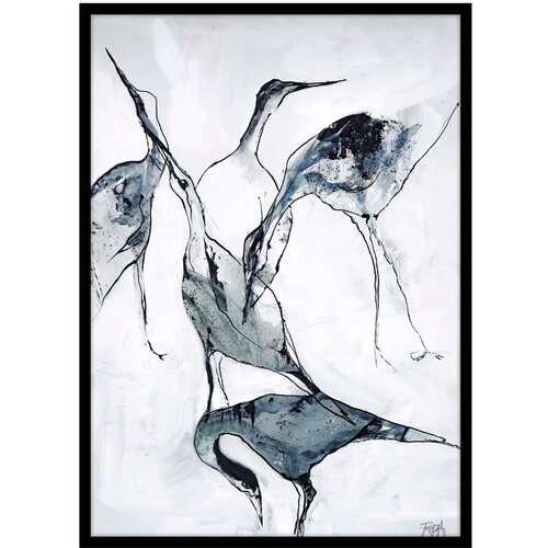 Malerifabrikken Plakat z okvirjem 50x70 cm Crane – Cene