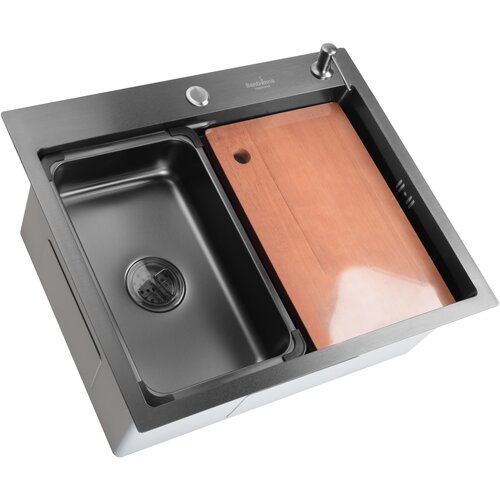 Sandonna handmade sudopera hd 6050R 600X500/230 mm crna Cene