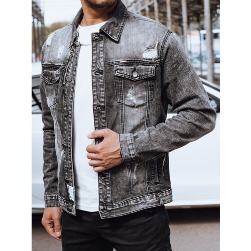 DStreet Men's Black Denim Jacket Cene