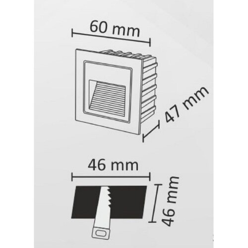  LED spolja&amp;scaron;nja svetiljka za stepeni&amp;scaron;te Q6 LED/3W/230V IP44 Slike