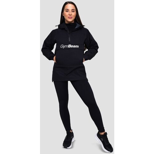 GymBeam women&amp;lsquo;s rain smock jacket blac Slike