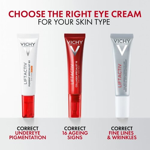 Vichy Liftactiv Pigment Specialist B3 krema za područje oko očiju protiv podočnjaka SPF 50+ 15 ml Slike