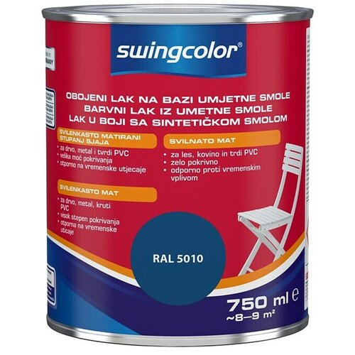 SWINGCOLOR Barvni lak iz umetne smole (modre barve, svilnato mat, 750 ml) Cene