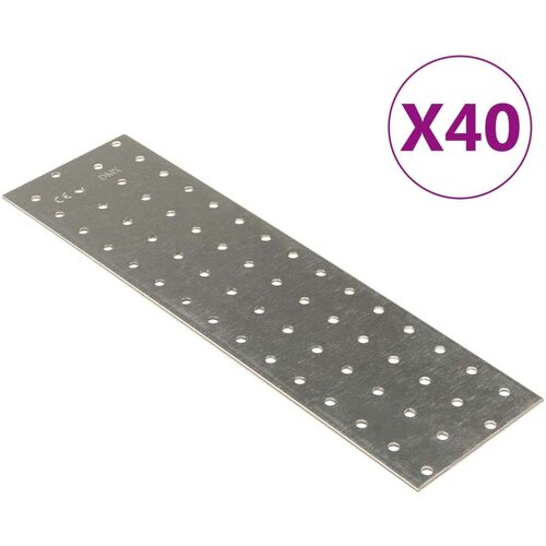  Perforirane ploče 40 kom 2 mm 300 x 80 mm od pocinčanog čelika Cijene