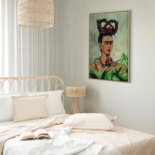  Slika - Frida Kahlo &amp;ndash; Self-Portrait with Braid 60x90 U prirodnom drvenom okviru Slike