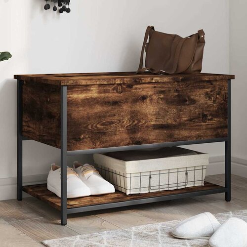  Klupa za pohranu boja hrasta 70x42,5x47cm od konstruiranog drva Cijene