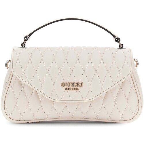 Guess Ročne torbice Valla Top Handle Flap Bela Slike